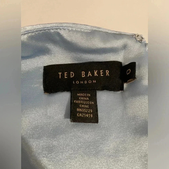 Ted Baker Ibbie Icy Blue Dress Size 2 NWOT - Picture 5 of 10